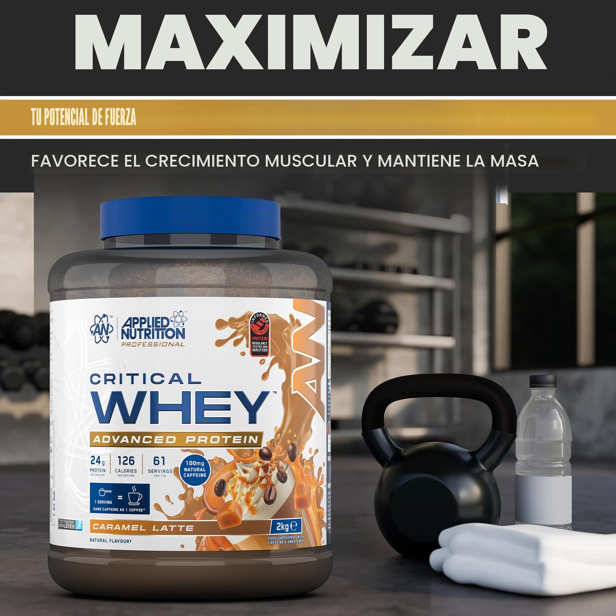 Applied Nutrition Critical Whey (2000g) Batido de plátano Proteínas Mezcla de Proteínas de Suero | Proteína Whey Mezcla de proteína Whey de suero Protein Powder
