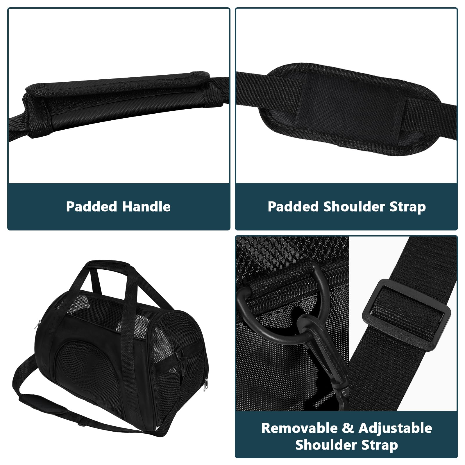 Soft Sided Portable Cat Carrier - Image 4