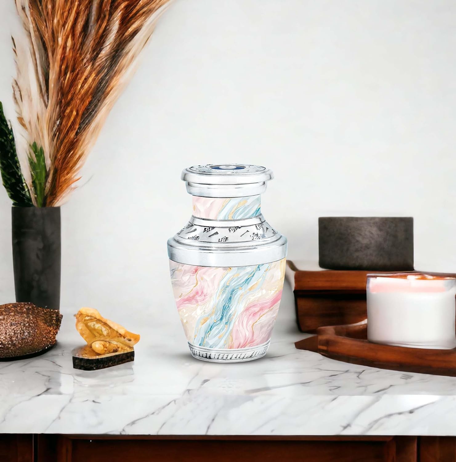 Elegant Keepsake Urns, Cremation Urn, 3 Inch Urns, Cat Urns for Ashes, Mini Urn, White Urns, Urn for Ashes, Mini Urns for Ashes, Cremation Keepsakes for Ashes,