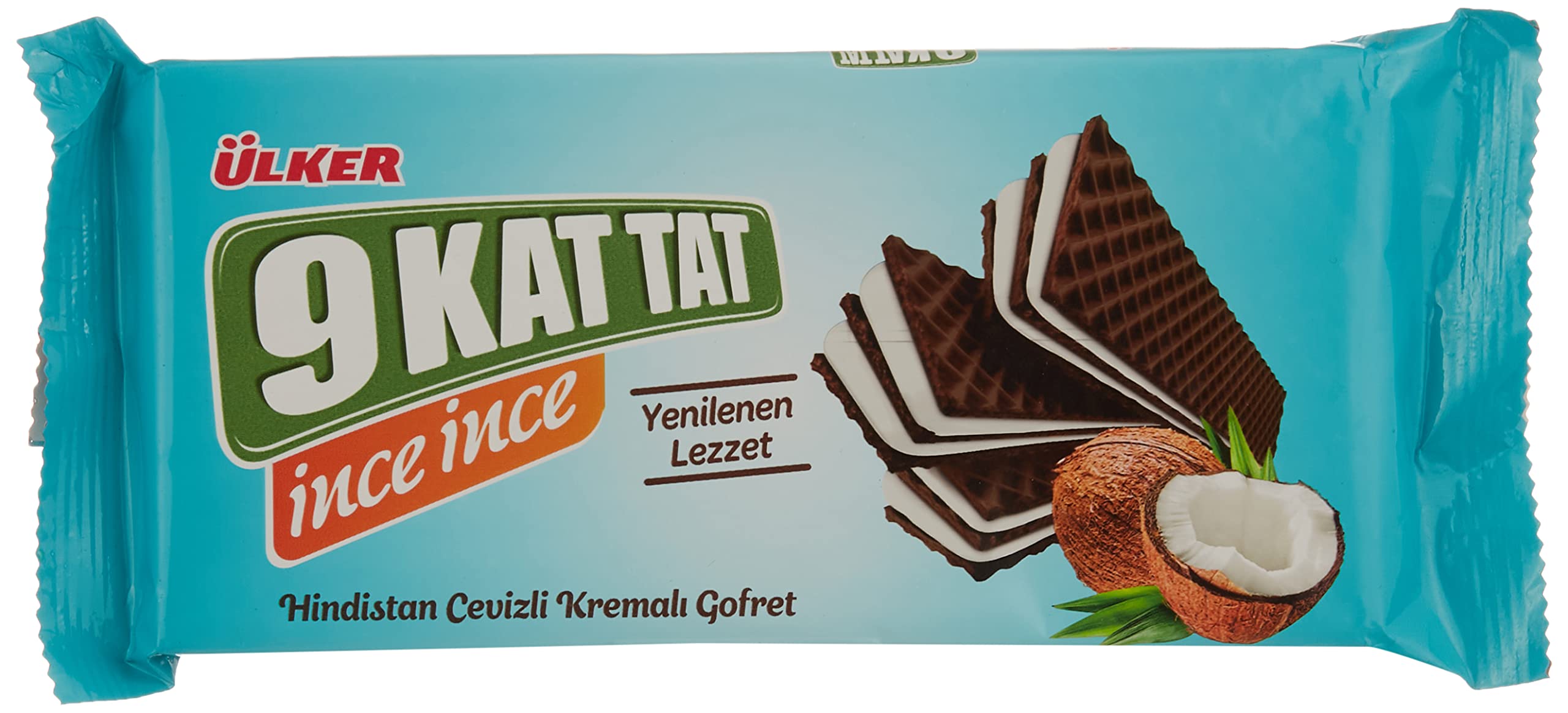 ÜLKER 9 Kat Tat İnce İnce Hindistan Cevizli Gofret, 114 Gr