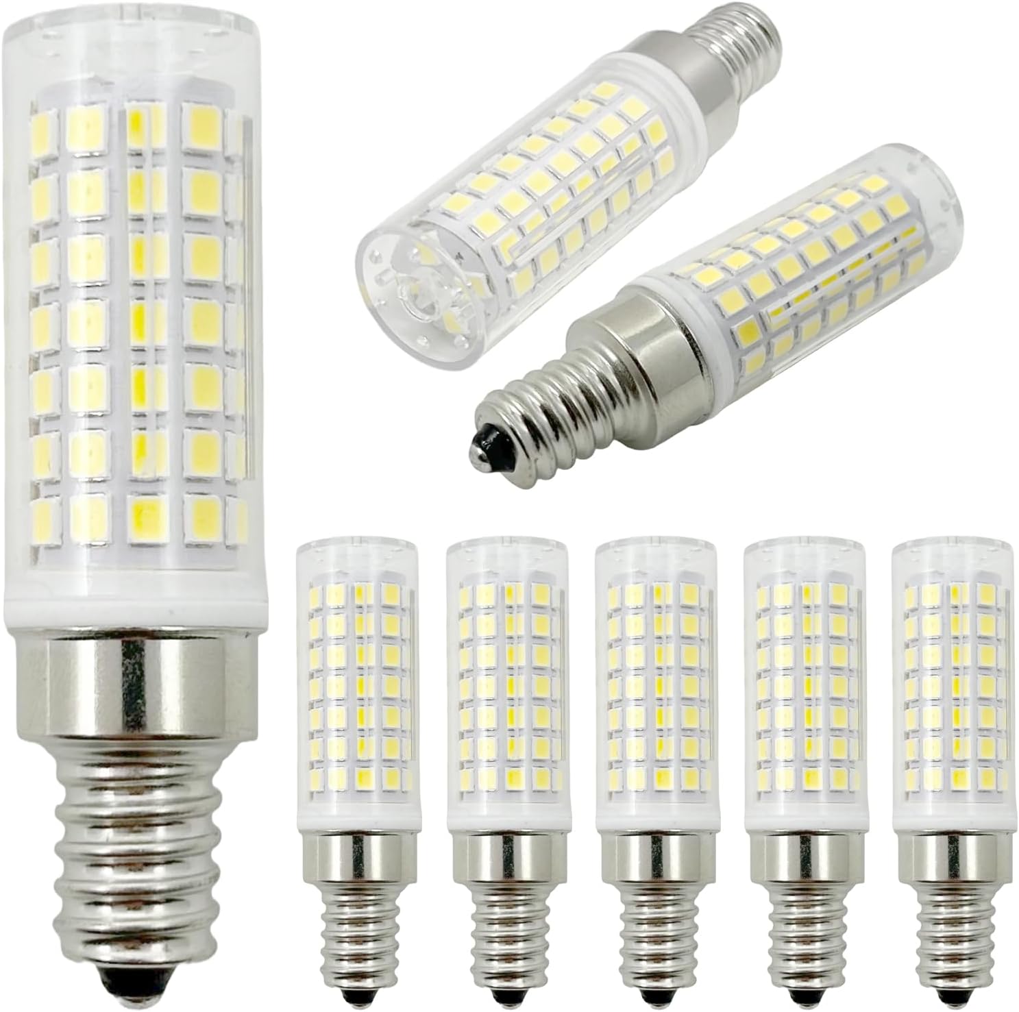 Replacement 75 Watt Candelabra Bulbs Compatible with E12 LED Non-Dimmable Ceiling Fan Lights and Chandeliers, Pack of 6