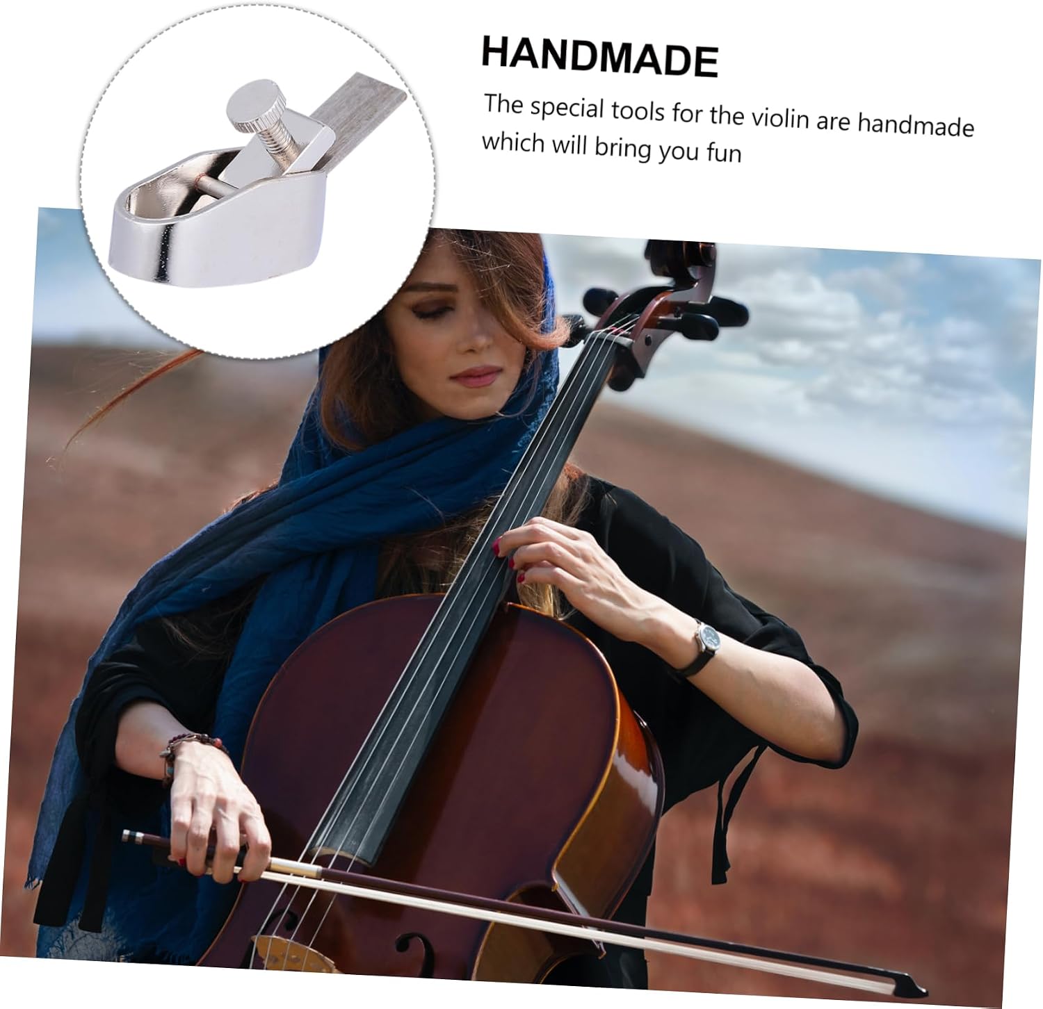 Milisten Thick Violin Plane Cutter Precision Ground Woodworking Tool for Violin Making