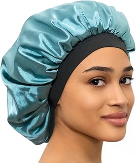CAPLORD Silk Satin Bonnet for Men Women Hair Bonnet for Sleeping Double Layer Sleep Bonnet for Natural Curly Hair Unisex Satin Cap