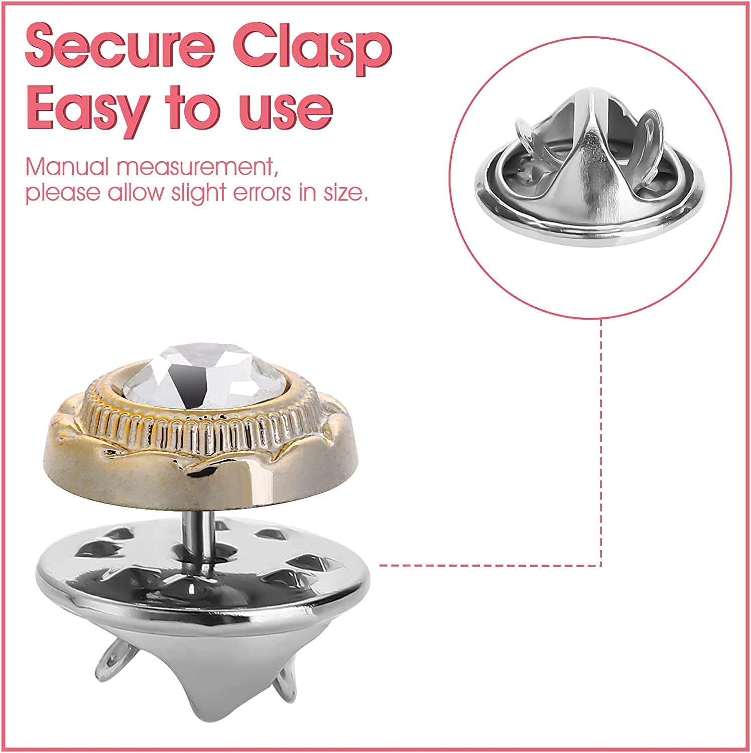 10Pcs safety buttons for women brooch for women Women Shirt Brooch Buttons Cover up Button Pearl Safety Brooch Pins Button for Clothing Dress Supplies Clothing Bags Accessories Supplies DIY Crafts 5 71dPuR+WYmL. SL1500