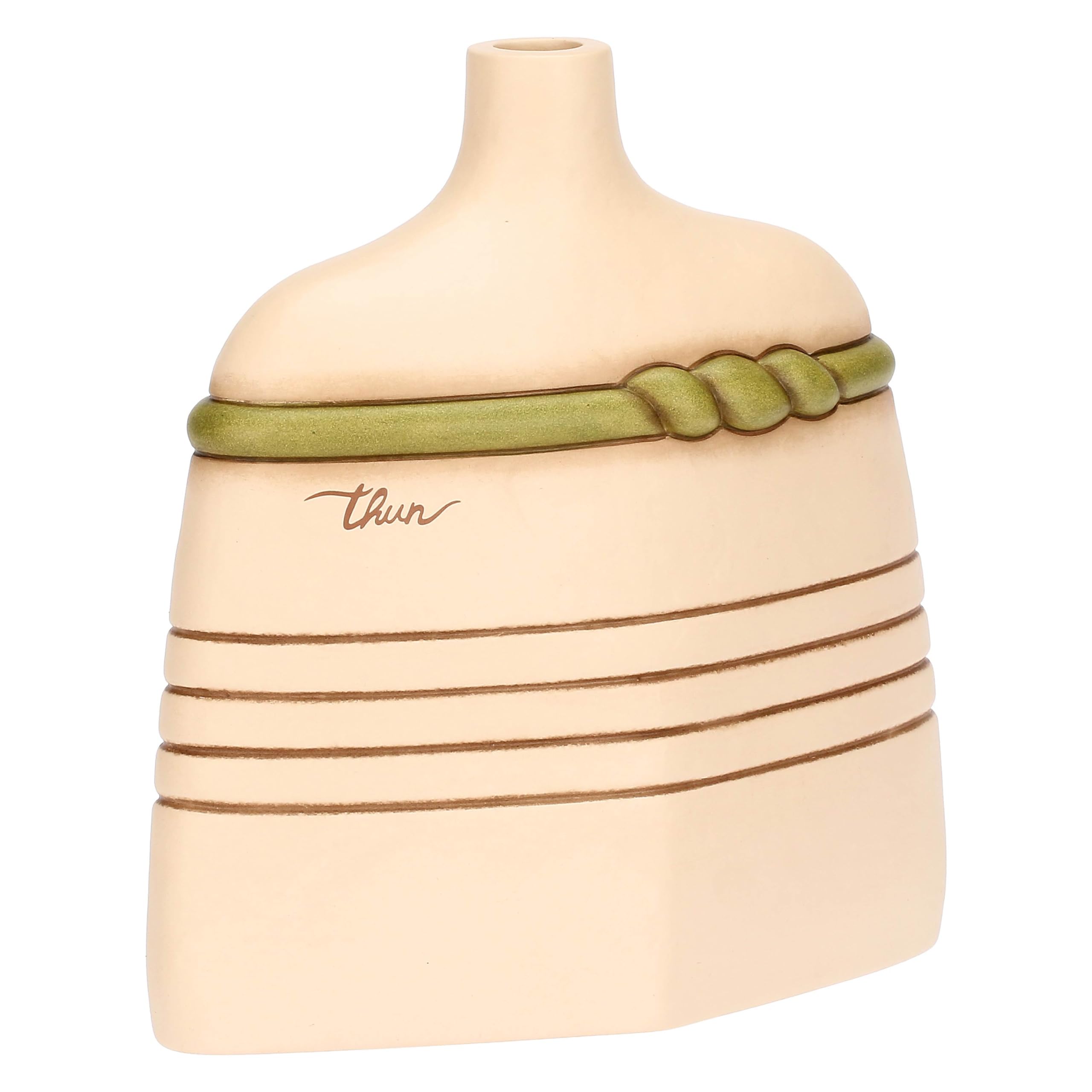 THUN Vaso Decorativo Piccolo, Ceramica, Collezione Sublime -18 x 8,5 x 18,9 cm