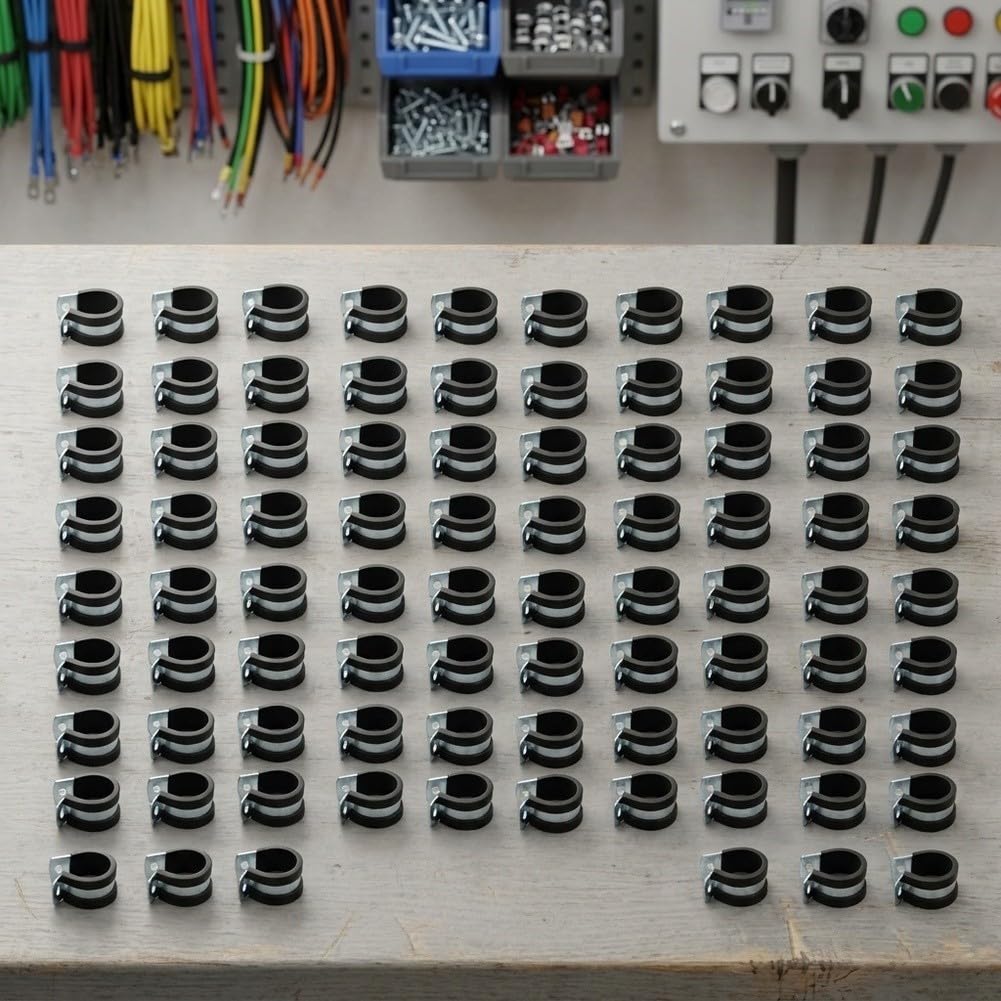 Kit Abrazaderas Tubo 16mm 20mm 26mm Antivibración(16mm)