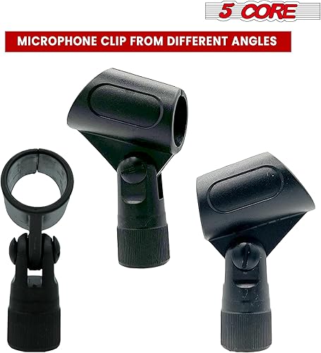 Miniatura 4 de 5 Core Clips ajustables para micrófono de tambor, 6 piezas de montaje en anillo, clip de tambor, soporte de micrófono para batería, instrumento,