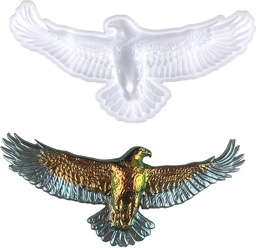 Miniatura 8 de ikasus Moldes de silicona de animales para resina epoxi, molde de resina en forma de águilas, moldes de silicona 3D, molde de fundición de resina