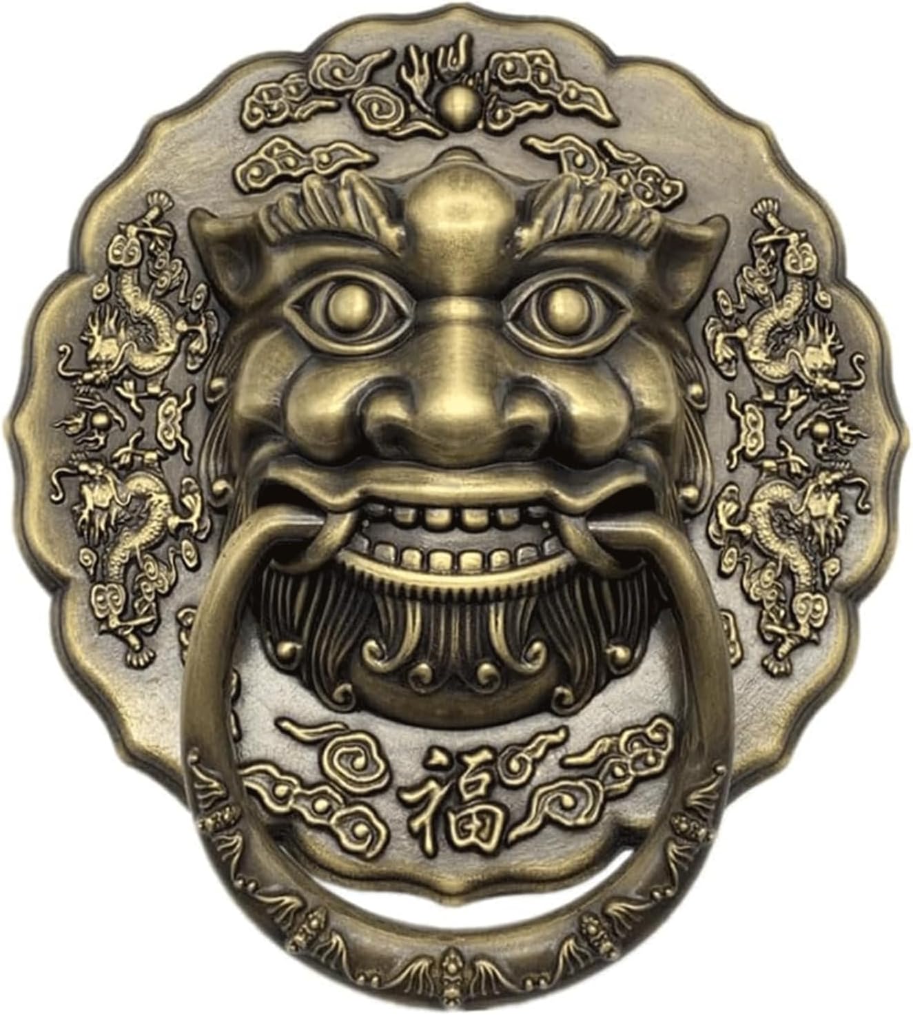 Door Knocker Door Knocker for Front Door Brass Lion Head Door Knock Vintage Door Ring Knocker Wooden Door Animal Door Handle Unique