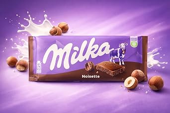Milka Milk Chocolate Noisette, 90g