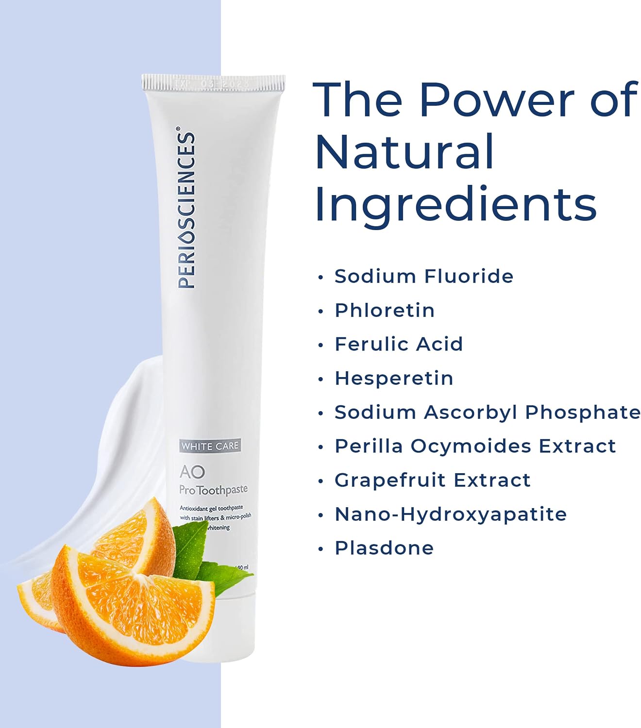 PerioSciences AO Pro Post Whitening Toothpaste with Nano Hydroxyapatite, Remineralizing, 3 fl oz / 90ml image 3