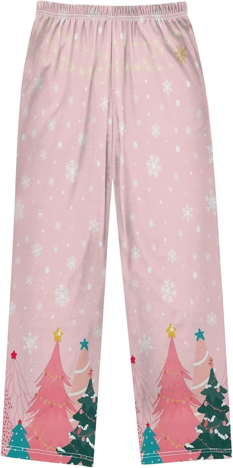 Pajama Pants Car Space Animals Pajama Bottoms Soft Pjs Elastic Waist Lounge Pants 6-14Y - Image 3