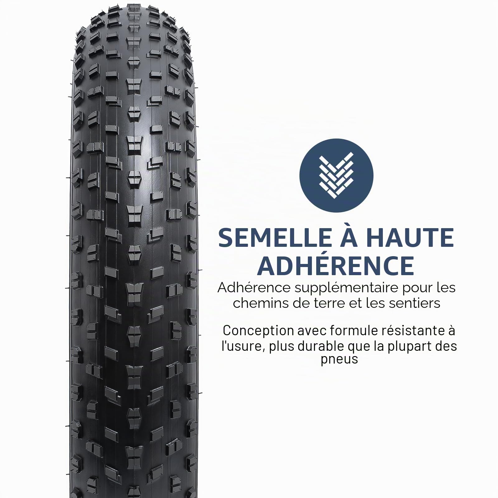YUNSCM 2-PCS 20 Pouces Fat Vélo pneus 20x4.0/100-406 Compatible with Montagne Vélo 20x4.0 Vélo Bike pneus(Y-1528)