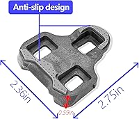 Vista 3 de Thinvik Botines de bicicleta para Look Keo Grip, tacos Keo con diseño de goma antideslizante, juego de tacos de bicicleta para ciclismo en Flotador