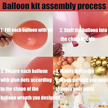 Orgnafey Retro Dusty Pink Balloons Garland Kit 171Pcs Pastel Light pink Nude Metallic Gold Balloon Arch For Wedding Valentine's Day Princess Bridal Engagement Baby Shower Birthday Party Decorations