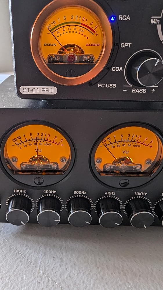 Equalizzatore Audio Douk EQ5-TONE - Preamplificatore Bluetooth 5 Bande Con VU Meter Per Hi-Fi - Foto 12