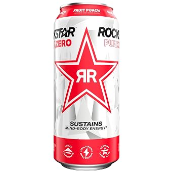 Rockstar Pure Zero Fruit Punch, 16 Fl Oz Can