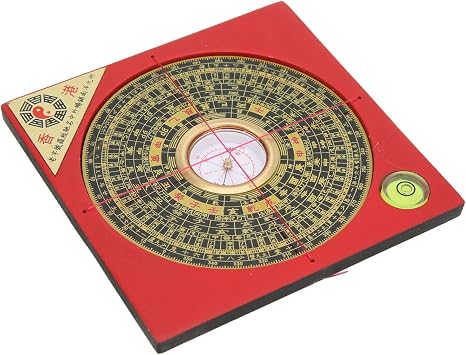 Feng Shui Compass, Chinese Feng Shui Luo Pan Tool Ancient Compass Good Luck Survey Geomantic Omen Exorcise Evil Spirits Geomantic