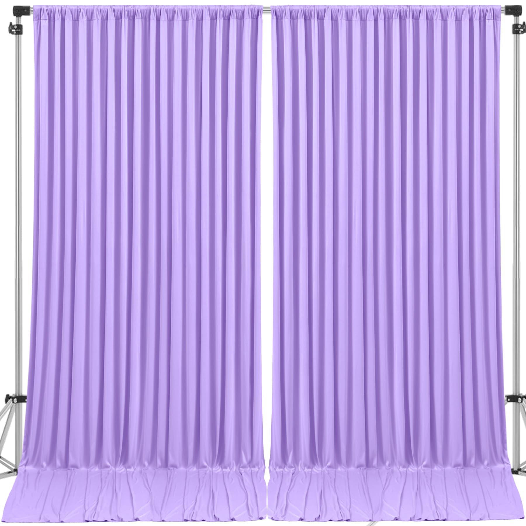 10ft x 10ft Lavender Backdrop Curtains Panels for Parties Wrinkle Free Fabric Purple Backdrop Drapes Decorations Cloth for Baby Shower Wedding
