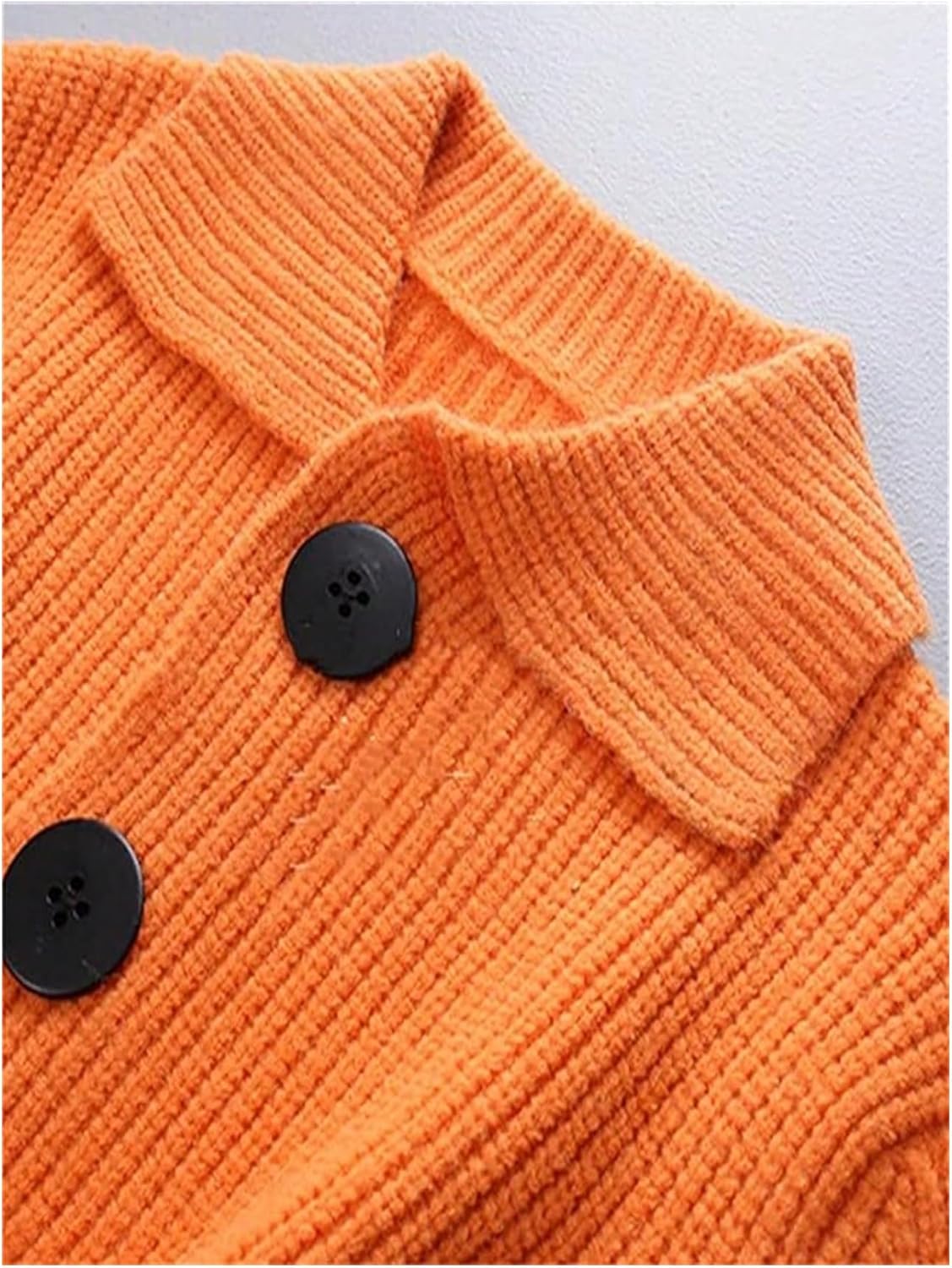 WDIRARA Women's Button Down Collared Cardigan Sweater Long Sleeve Knit Outerwear Halloween - Image 3