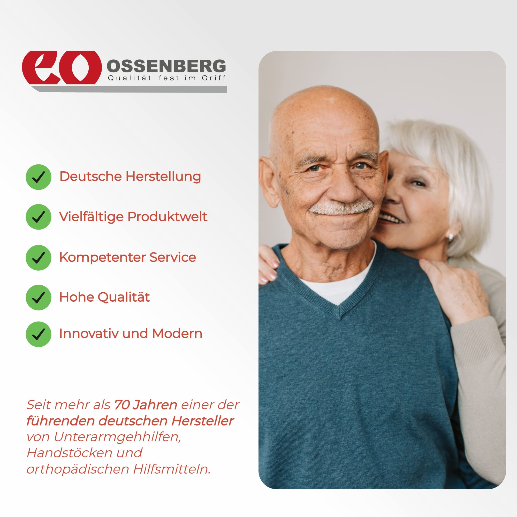 Ossenberg Carbonstock in Schachbrett Muster - schwarz glänzend - mit Cosy Griff - Verstellbarer Carbon Wanderstock - Gehhilfe - Gehstock - hohe Belastbarkeit - extra leicht
