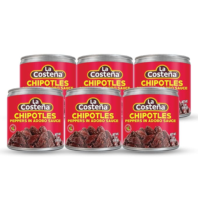 Chiles Chipotle La Costeña en Salsa Adobo 198g Pack 12 miniatura 3