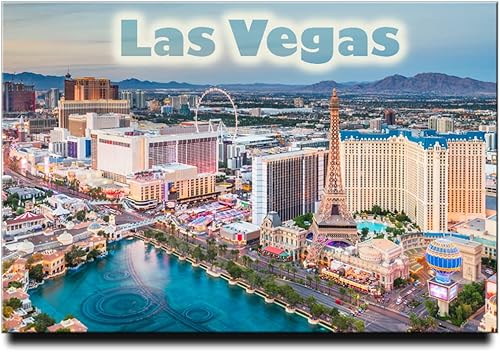 Imán de nevera Las Vegas Nevada Travel Souvenir