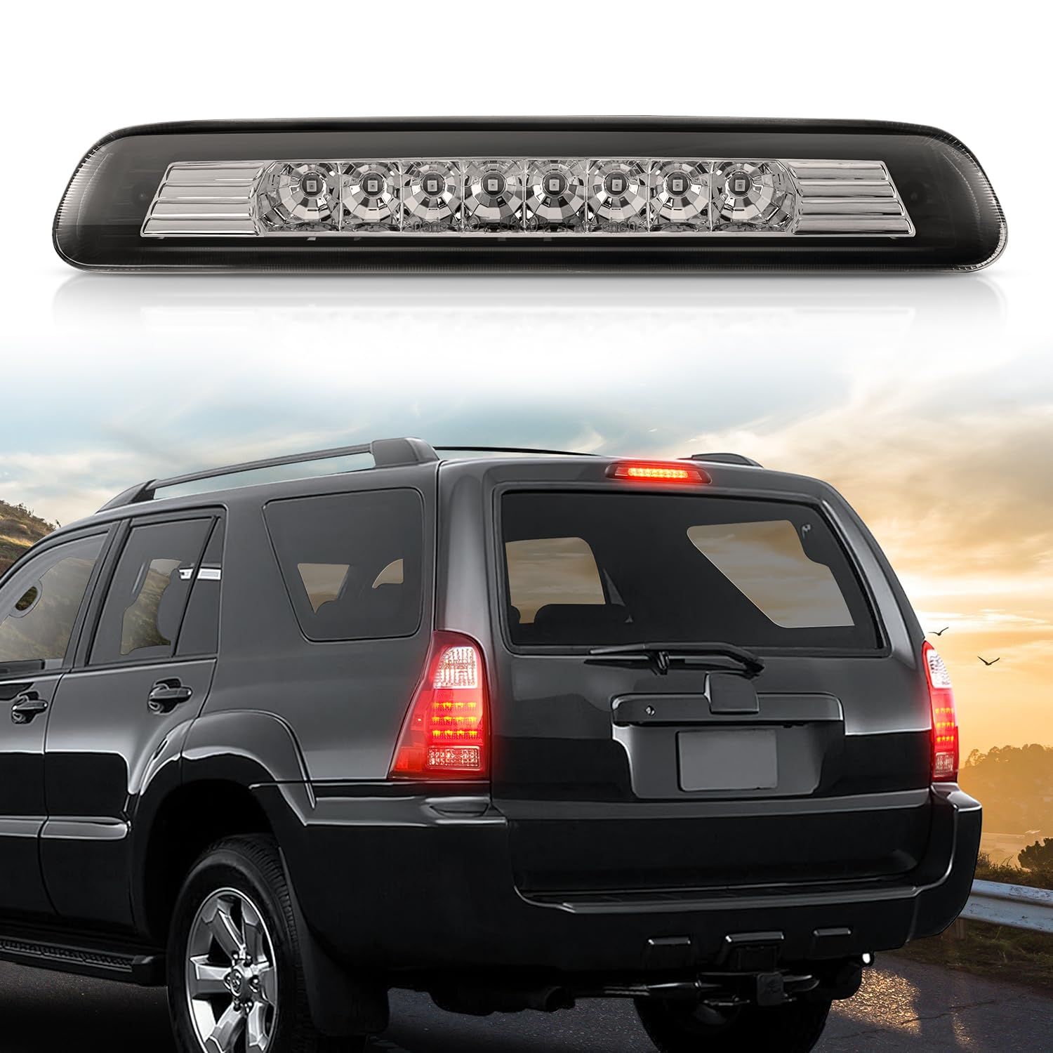Nilight Third Brake Light for Toyota 4Runner 2003-2009 Non-Spoiler Version