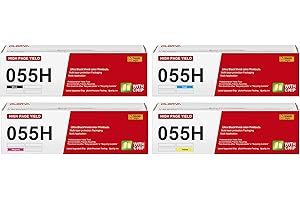 Canon MF741C/743C Toner Cartridges: 055 Toner Cartridge Set High Yield Compatible