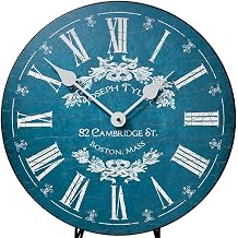 Charmant Blue Wall Clock | Ultra Quiet Quartz Mechanism | Hand Made in USA Beautiful Crisp Lasting Color | in 8 Sizes | 18-Inch