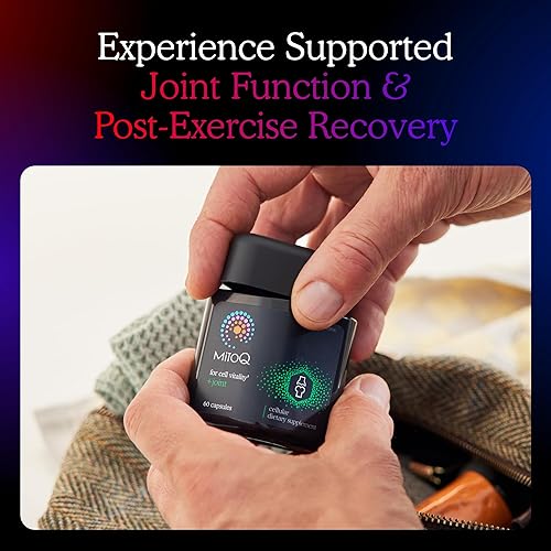 Miniatura 5 de MitoQ +Joint Advanced CoQ10 Suplemento antioxidante - Contiene mesilato de mitoquinol y extracto de aceite omega de mejillón de labios verdes -