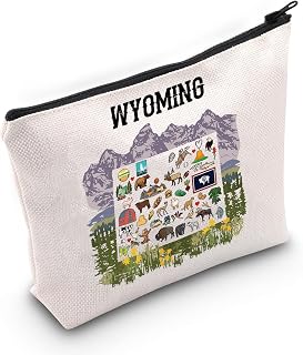 JNIAP Wyoming Travel Gifts Wyoming State Cosmetic Bag Wyoming Souvenir Gift (Wyoming Bag)