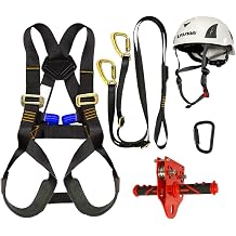 Fusion Climb FK-K-HLTCH-05 Kids Backyard Carabineer Helmet Bundle, Black