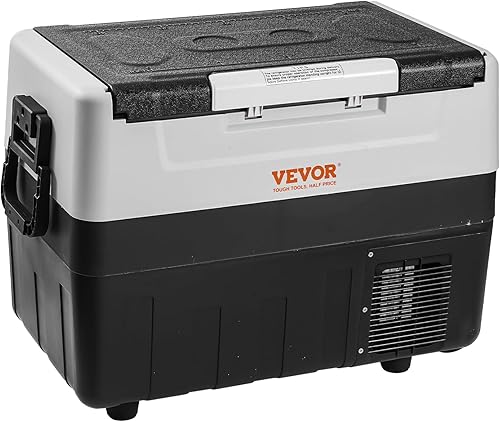 Miniatura 10 de VEVOR Refrigerador de automóvil, refrigerador de coche de 12 voltios, congelador portátil de doble zona de 48 cuartos de galón  45 L, rango