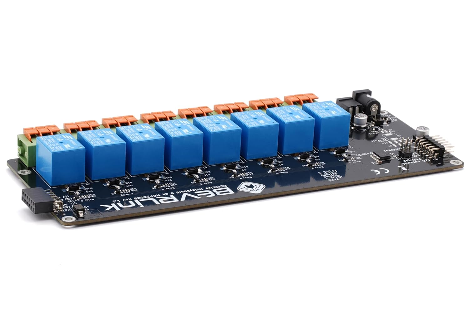 8 Channel Relay V1 5V Compatible with Arduino, Raspberry Pi, Rock, ESP32, ESP8266 and Other SBCs and Microcontrollers - (SBC, Case, DIN Rail NOT Included)