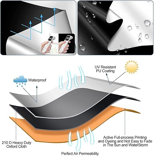 Miniatura 5 de Cortinas 100% opacas para dormitorio, persianas portátiles de bricolaje, sin taladro, persianas opacas con calcomanías y pestañas para guardería,
