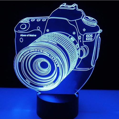 Miniatura 1 de 7 color cambiante noche lámpara 3D atmósfera luz 3D ilusión visual LED lámpara para niños juguete Navidad regalos cumpleaños