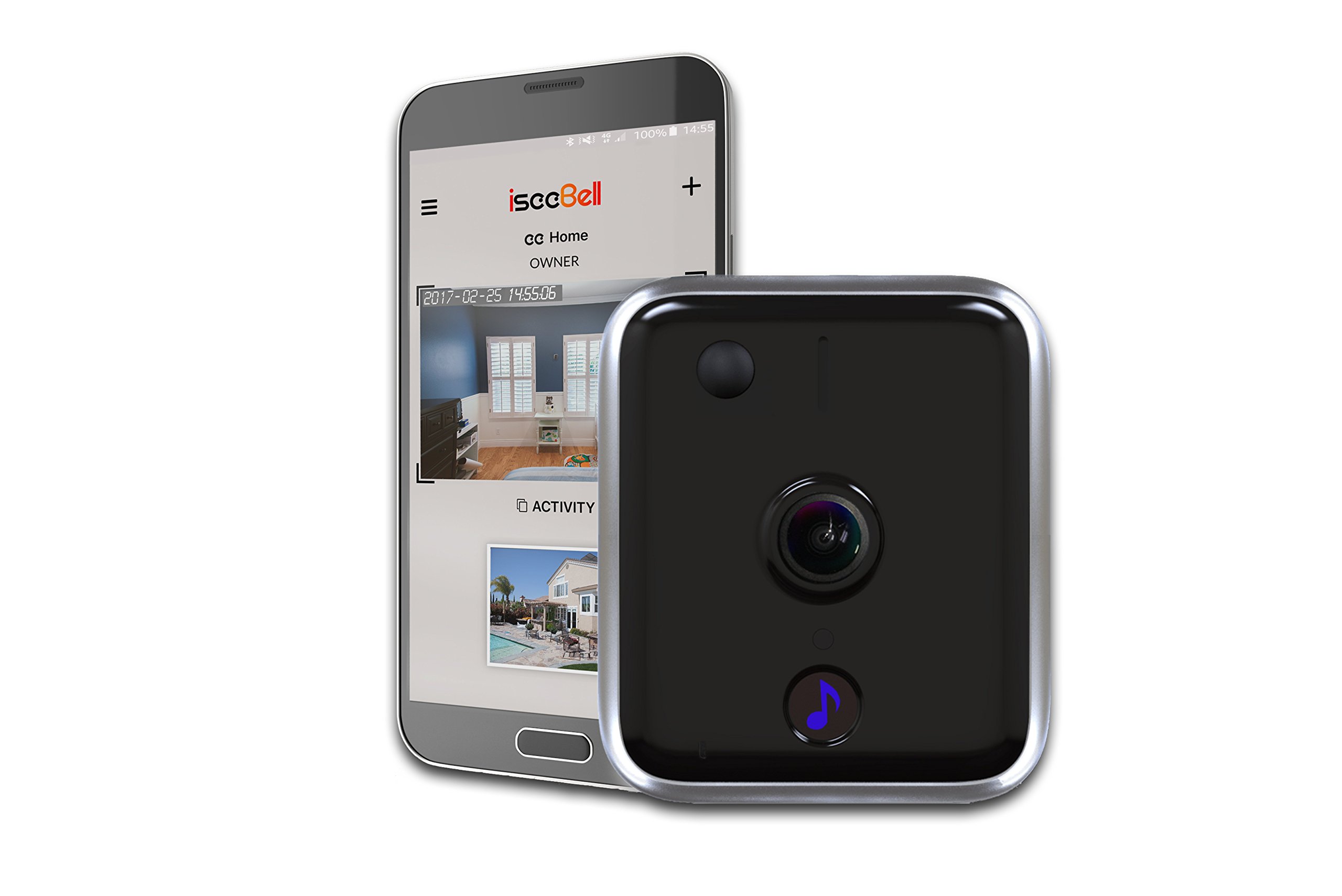 Wi-Fi Enabled HD Video Doorbell with Two-Way Audio, Night Vision and Smart App Control [Hardwired Version]