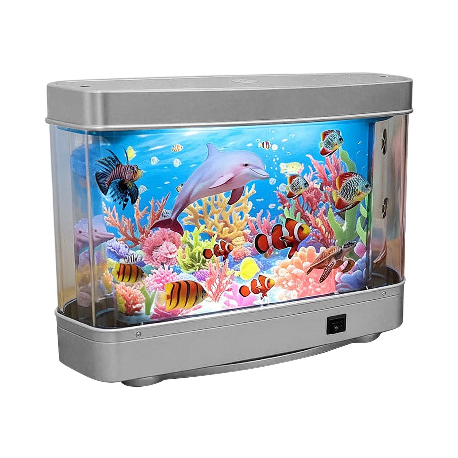 Kangnice Artistic Water Inspired Decorative Lamp with Gentle Glow Perfect for Aquarium Display or Bedside Water Scene Decorative Light