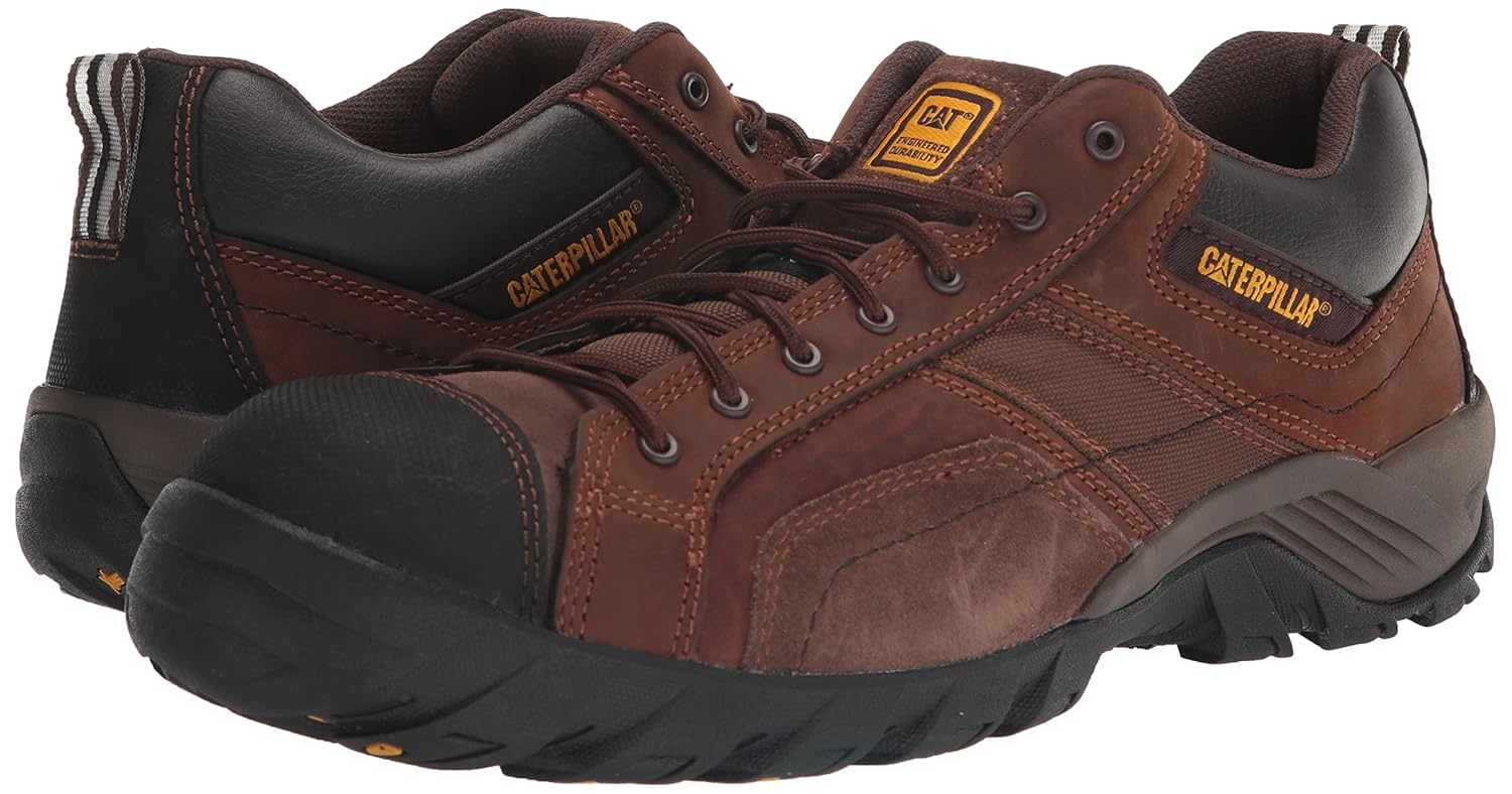 Buy Caterpillar Mens Argon Composite Toe Lace Up Safety Shoes, Dark
