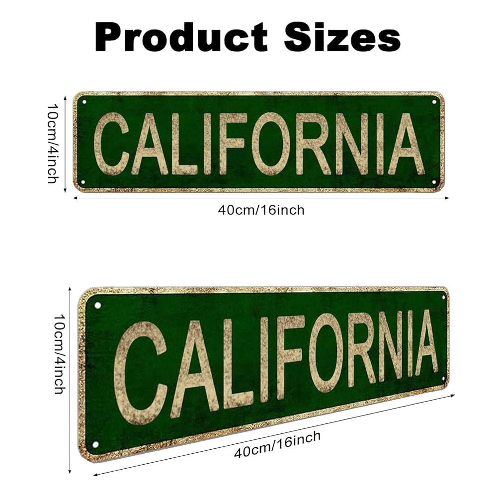 カリフォルニア　California ブリキサイン　文字　アメリカン 楽天市場】カリフォルニア州 CALIFORNIA 標識型 州旗柄