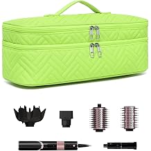 Dual Layer Carrying Case One Step Hair Dryer, Travel Bag for Hair Volume/Stylers, Waterproof Storage Organizer Box, Compatible with FlexStyle Attachments Bag Only