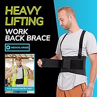 Vista 4 de Apoyo Industrial – Cinturón para trabajar con liguero tirantes, 03B0401L, L, Negro, 1