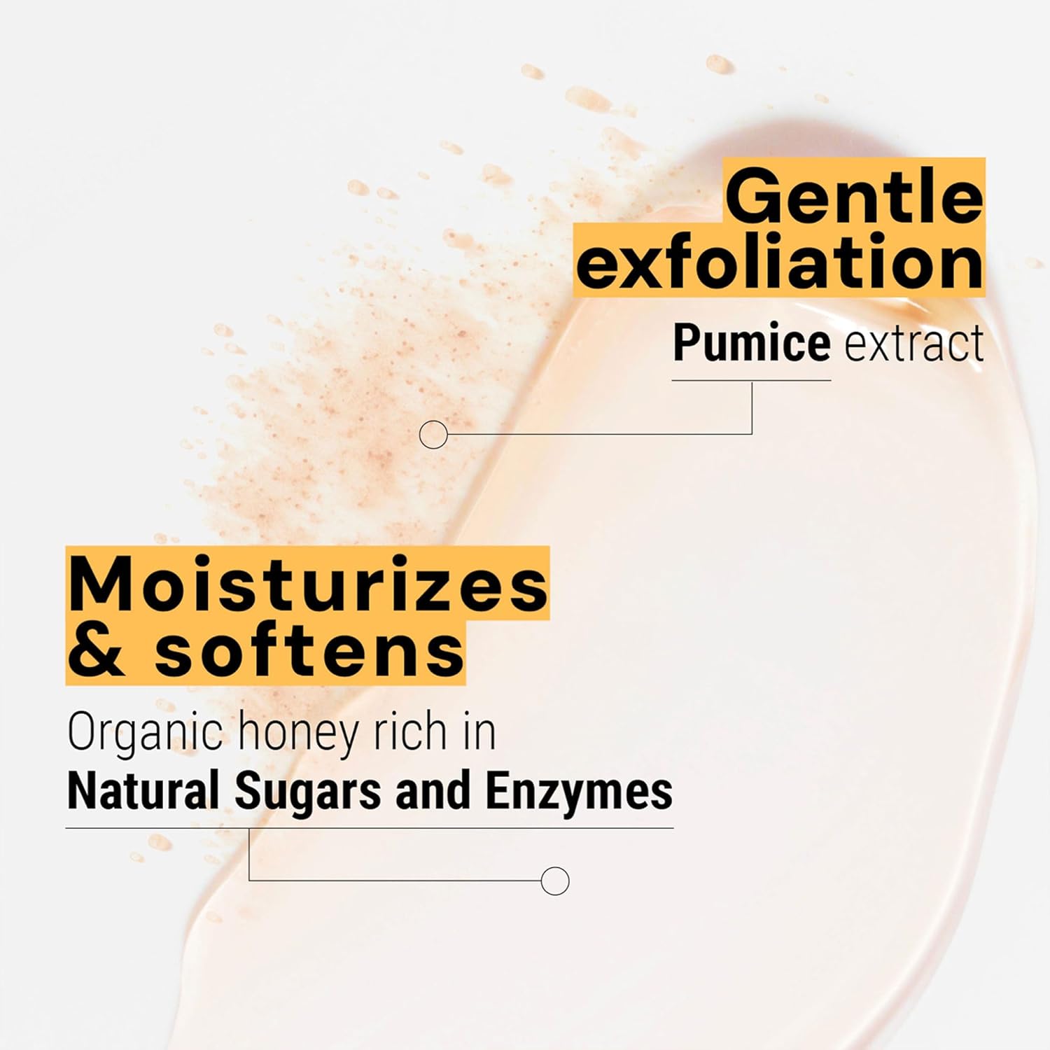 Panier des Sens Hand Care Set - Honey - Exfoliating Liquid Hand Soap & Hand Cream Duo - Vegan Friendly - 95% Natural Ingredients - Made in France - 16.9 + 2.5 Fl Oz