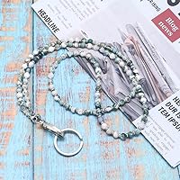 Vista 171 de Cordón para mujer, cordones con cuentas para tarjetas de identificación, soporte para profesores, llavero y correa para collar para mujeres y niñas