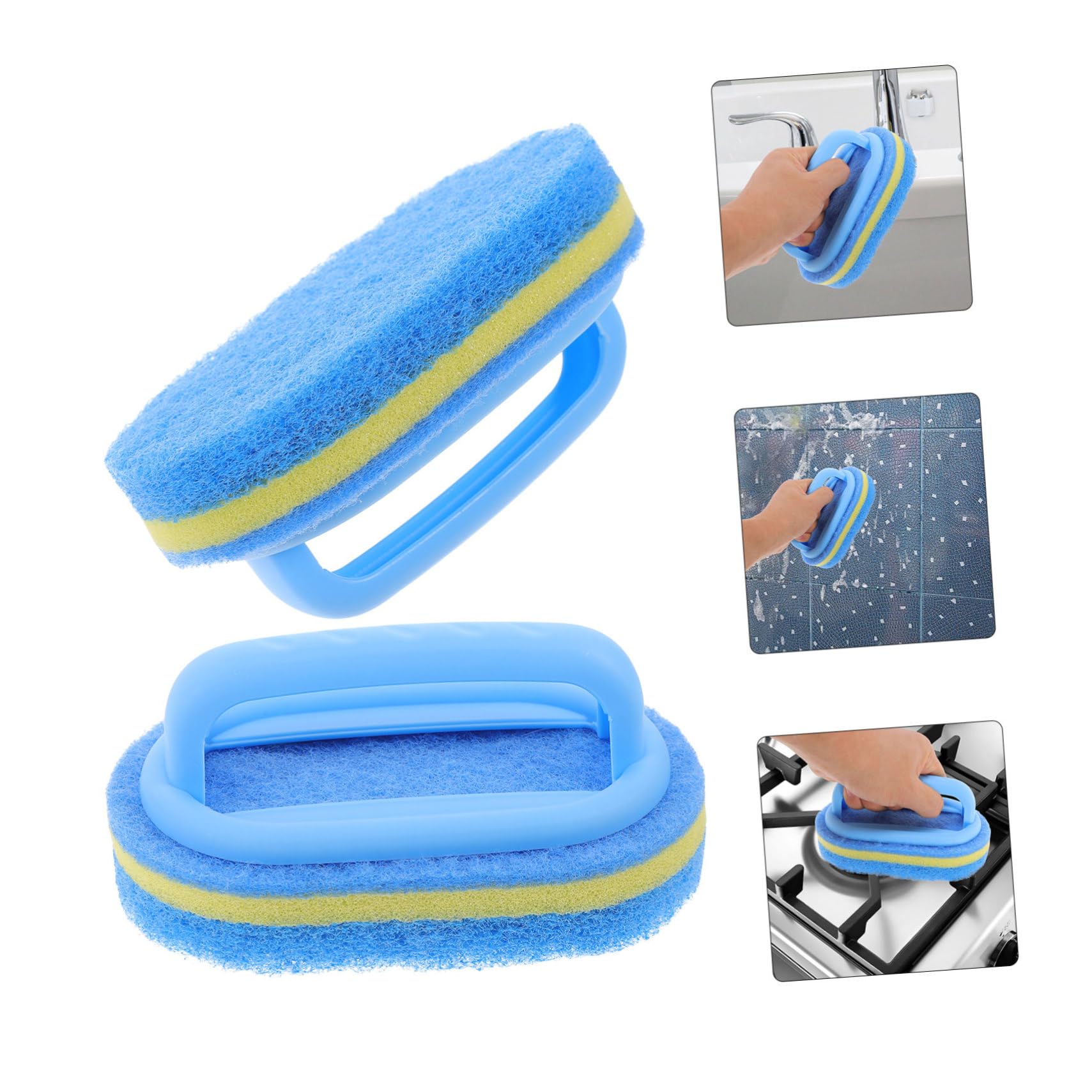 esponjas, 2 esponjas de Limpieza for Fregar, Herramientas, Cepillo for bañera, Esponja, for baño