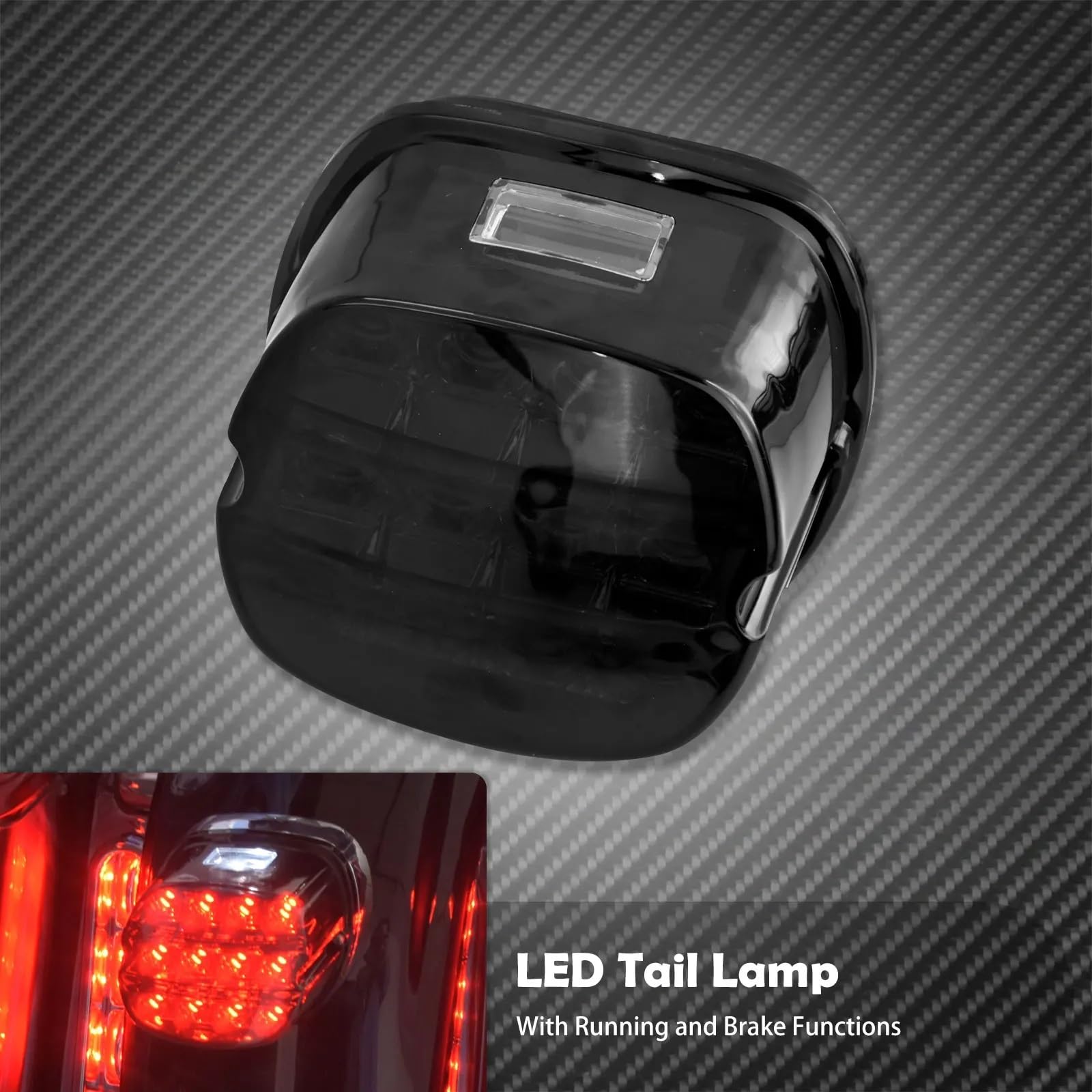 Faro Posteriore Stop Running Luce Posteriore Freno LED per Dyna per Fat Boy FLSTF per Night Train FXSTB per Softail per Sportster per Road King per Electra Glide per