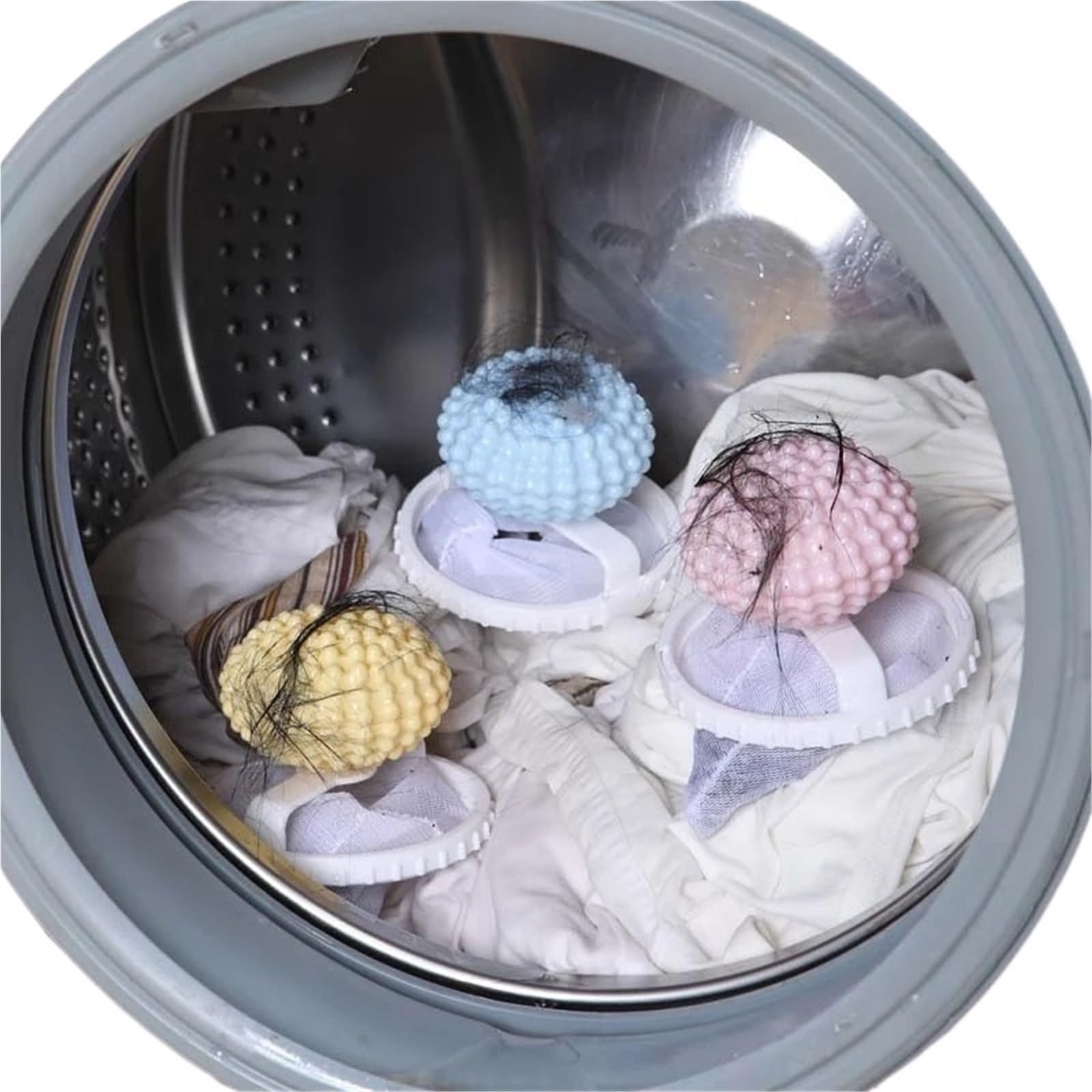 Waschkugel 3 Stück schwimmender Fusselfängerball | Wiederverwendbare Kleidung, Waschmaschine, Haarfilter, Wäschereinigungswerkzeuge(3pc Blue)