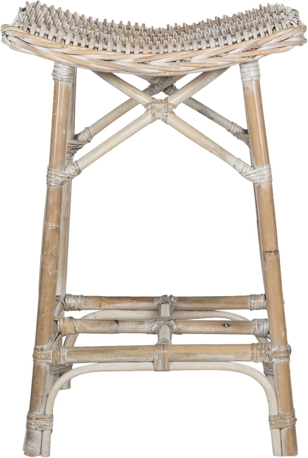 Safavieh Home Collection Rayna Natural Washed Wicker Barstool