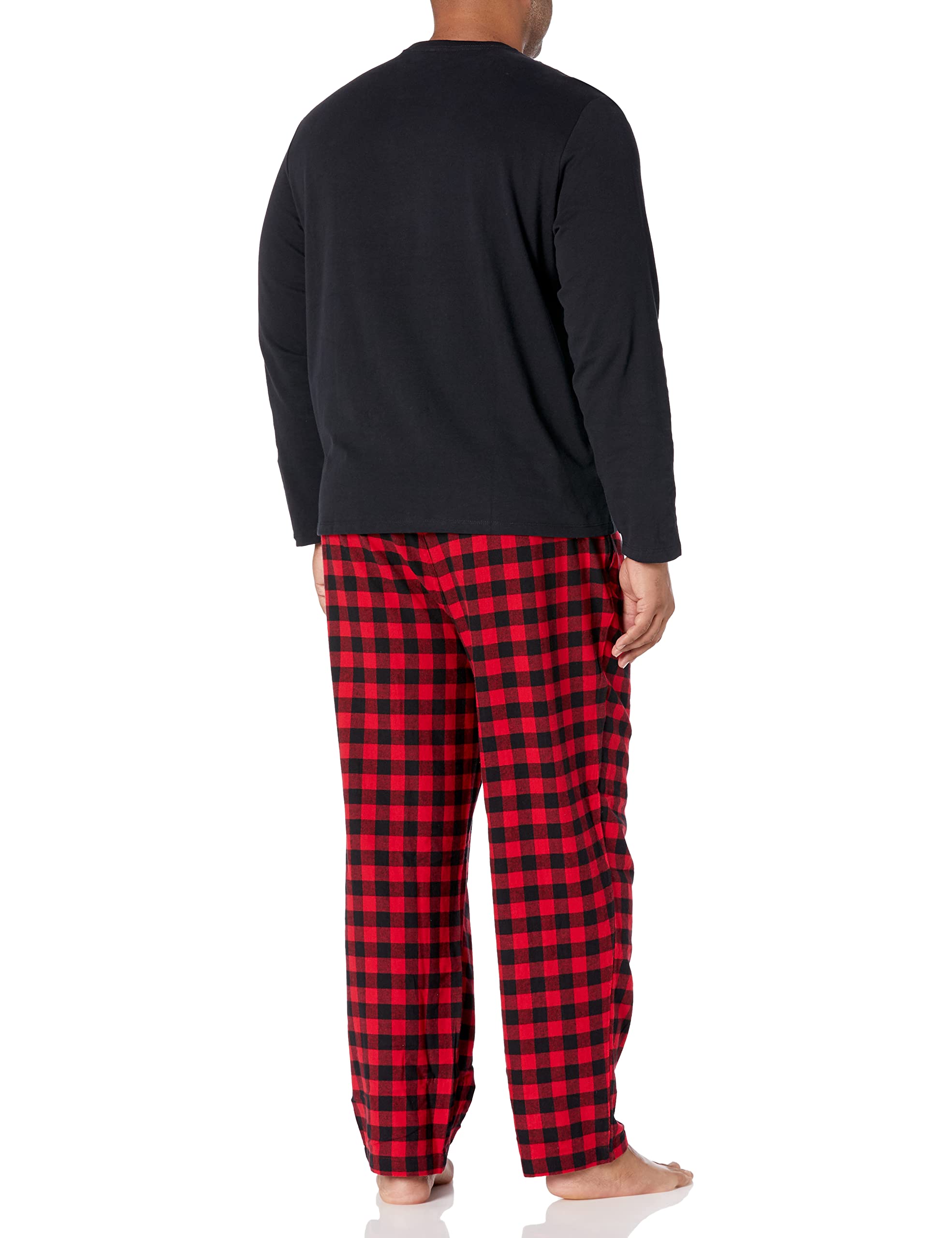 Amazon Essentials Completo Pigiama con Pantaloni e Maglia a Maniche Lunghe in Flanella Uomo